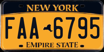 NY license plate FAA6795