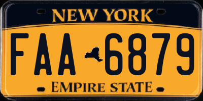 NY license plate FAA6879