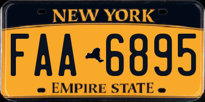 NY license plate FAA6895