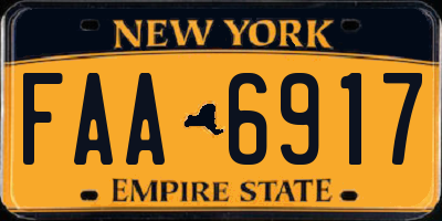 NY license plate FAA6917