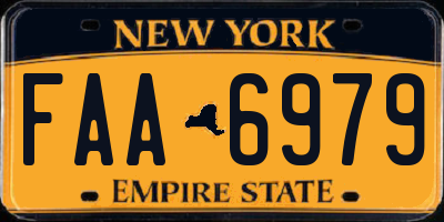 NY license plate FAA6979