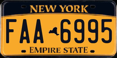 NY license plate FAA6995