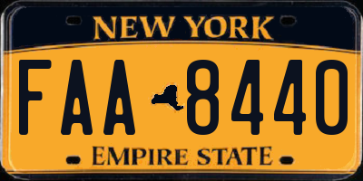 NY license plate FAA8440