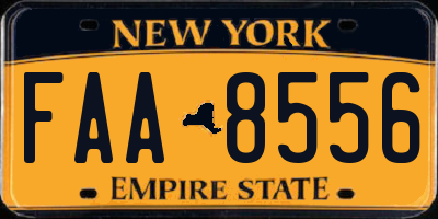 NY license plate FAA8556