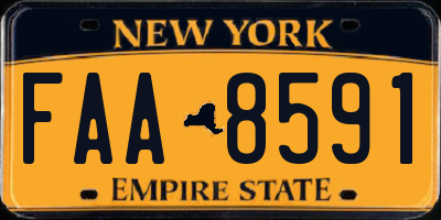 NY license plate FAA8591