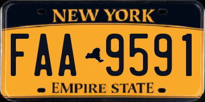 NY license plate FAA9591