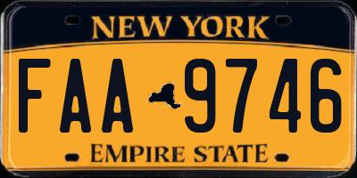 NY license plate FAA9746