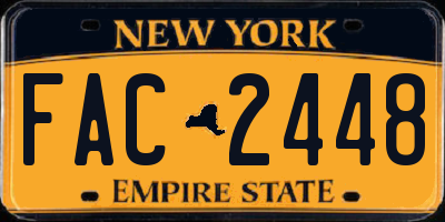 NY license plate FAC2448