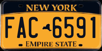 NY license plate FAC6591