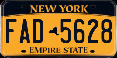 NY license plate FAD5628