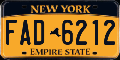 NY license plate FAD6212