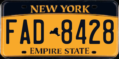 NY license plate FAD8428