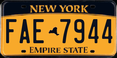 NY license plate FAE7944