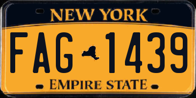 NY license plate FAG1439