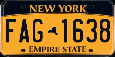 NY license plate FAG1638