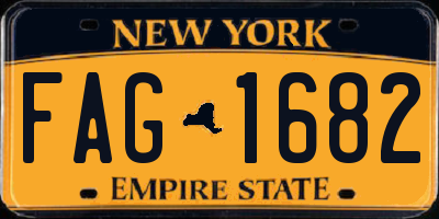 NY license plate FAG1682