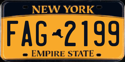 NY license plate FAG2199