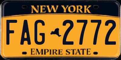 NY license plate FAG2772