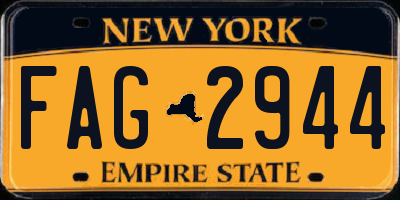 NY license plate FAG2944