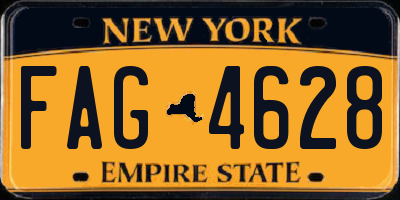NY license plate FAG4628