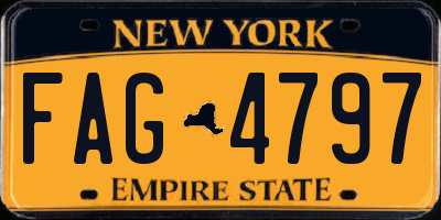 NY license plate FAG4797