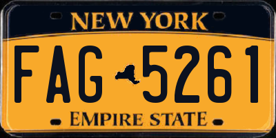 NY license plate FAG5261