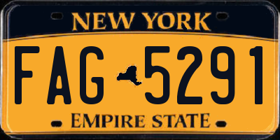 NY license plate FAG5291