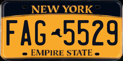 NY license plate FAG5529