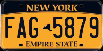 NY license plate FAG5879