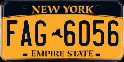 NY license plate FAG6056