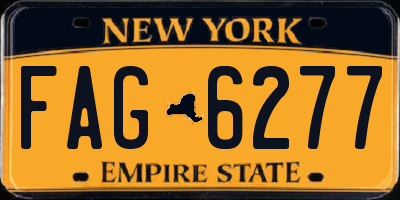 NY license plate FAG6277