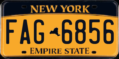 NY license plate FAG6856