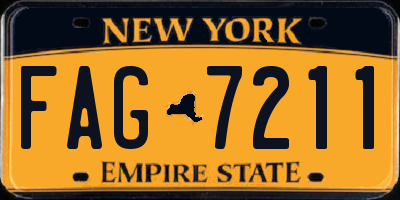 NY license plate FAG7211