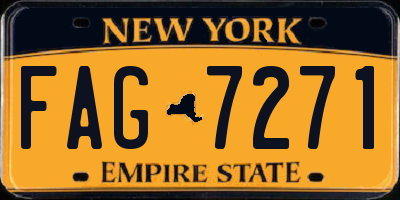 NY license plate FAG7271