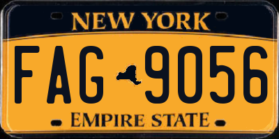 NY license plate FAG9056