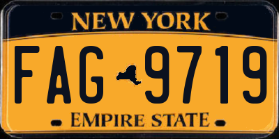 NY license plate FAG9719