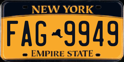 NY license plate FAG9949