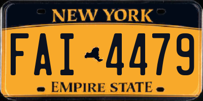 NY license plate FAI4479