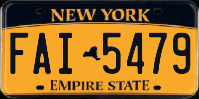 NY license plate FAI5479