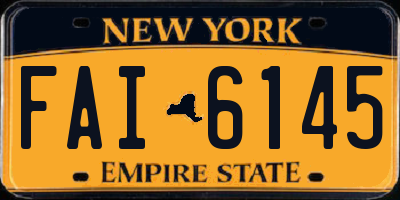 NY license plate FAI6145