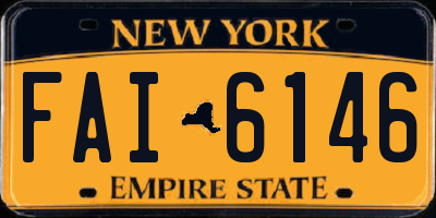 NY license plate FAI6146