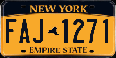 NY license plate FAJ1271