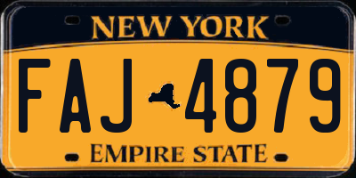 NY license plate FAJ4879