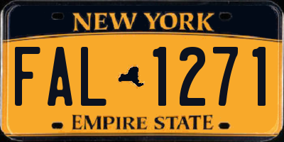 NY license plate FAL1271