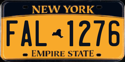 NY license plate FAL1276