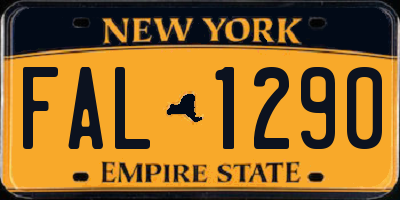 NY license plate FAL1290