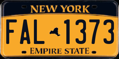 NY license plate FAL1373