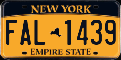 NY license plate FAL1439