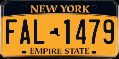 NY license plate FAL1479