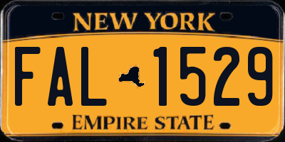 NY license plate FAL1529